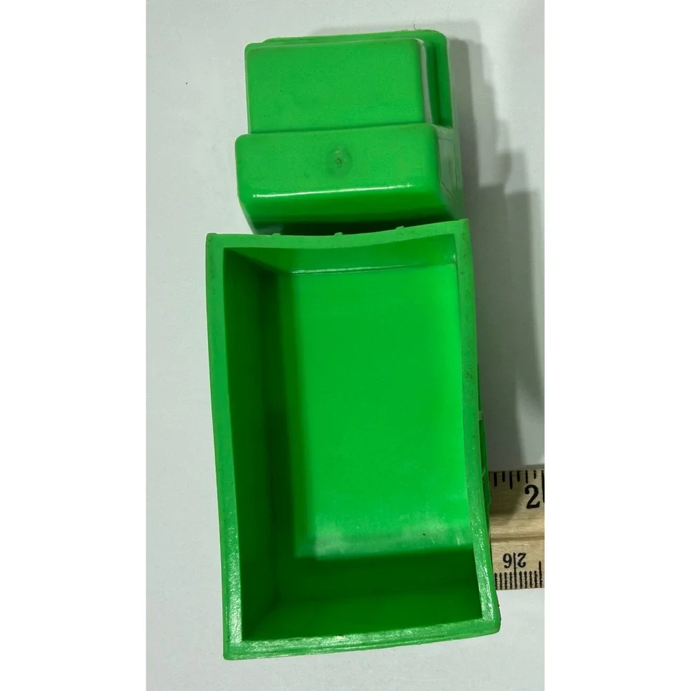 Vintage 1975 Imperial Green Plastic Dump Truck Toy Hong Kong 4